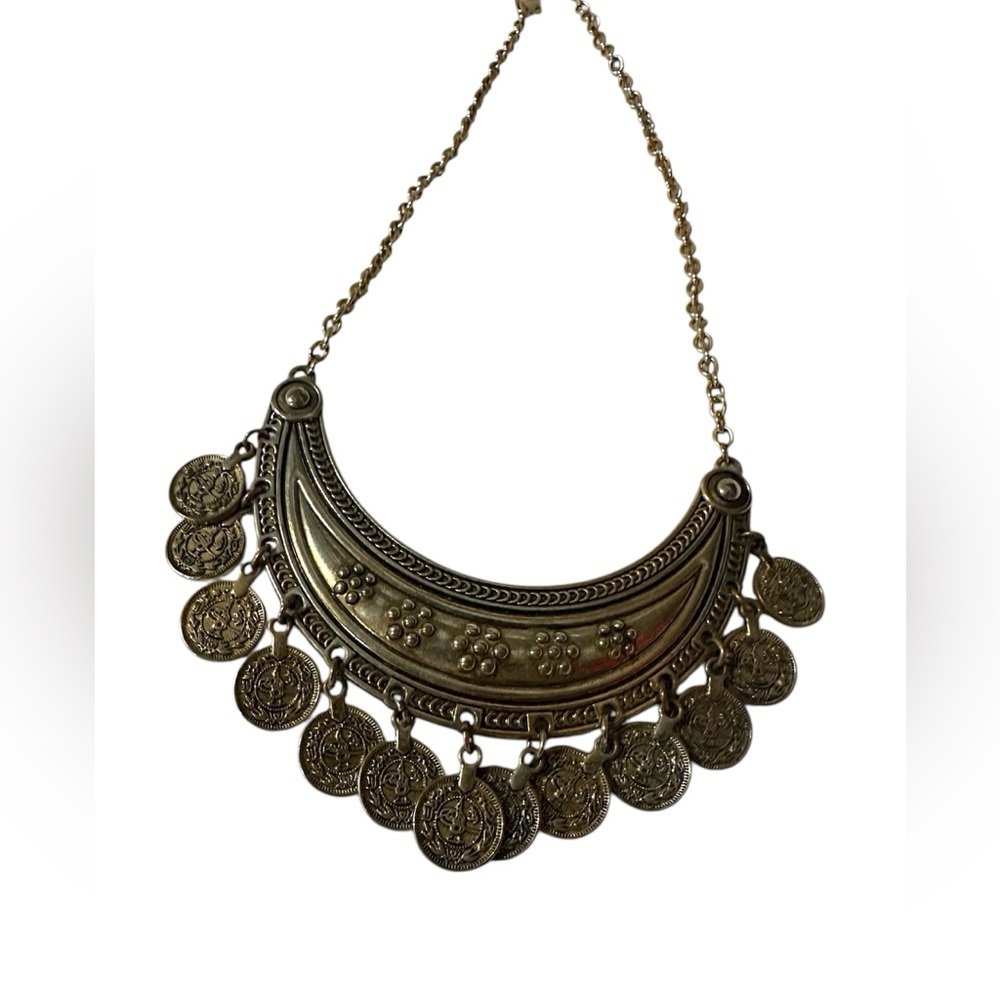 Free People Elegant Silver Statement Necklace - Picture 2 of 2
